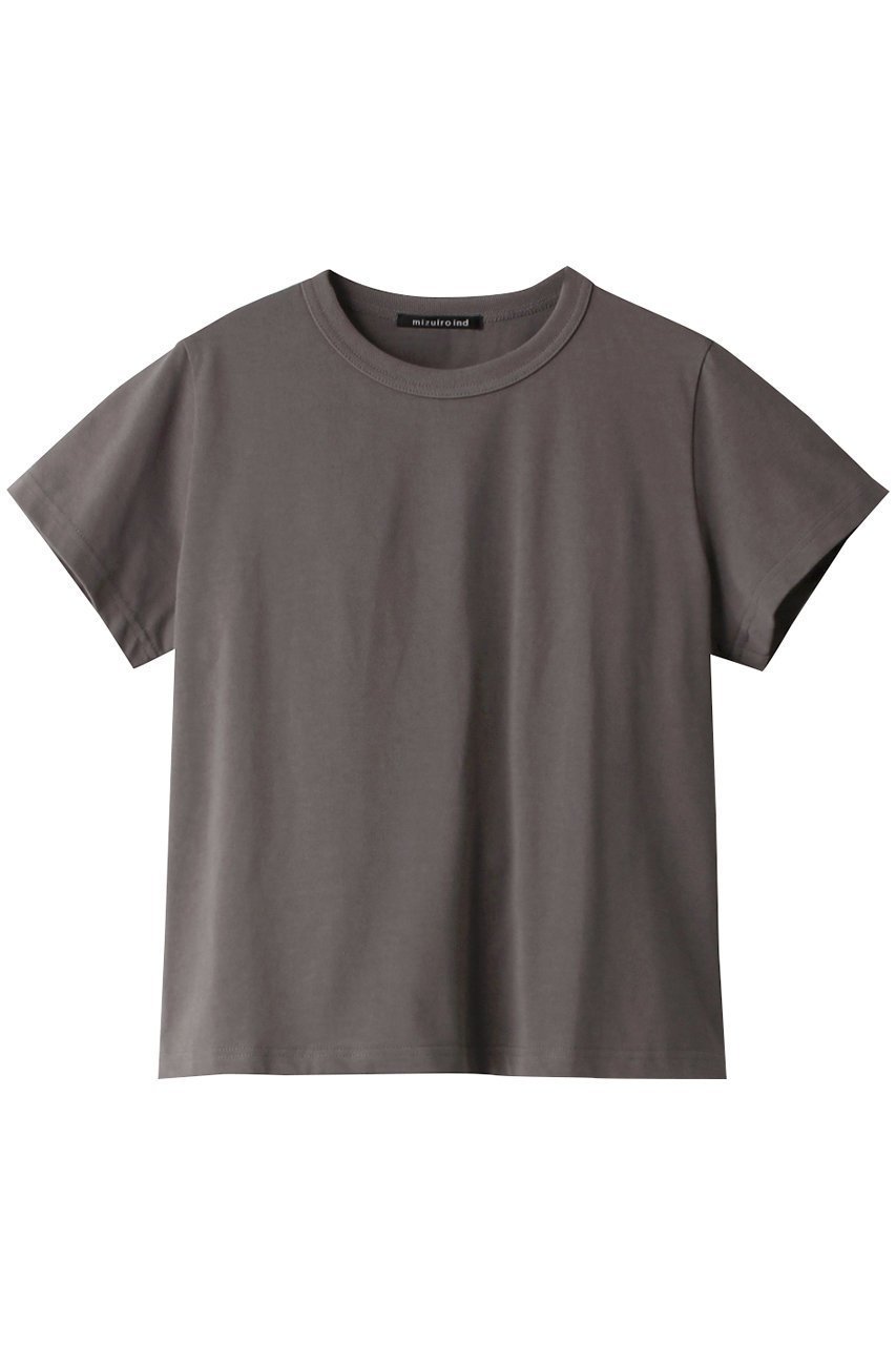 【ミズイロ インド/mizuiro ind】のbasic crew neck T Tシャツ インテリア・キッズ・メンズ・レディースファッション・服の通販 founy(ファニー) 　ファッション　Fashion　レディースファッション　WOMEN　トップス・カットソー　Tops/Tshirt　シャツ/ブラウス　Shirts/Blouses　ロング / Tシャツ　T-Shirts　カットソー　Cut and Sewn　インナー　Inner　ショート　Short　スリーブ　Sleeve　ベーシック　Basic　定番　Standard　グレー|ID: prp329100004040014 ipo3291000000026950225