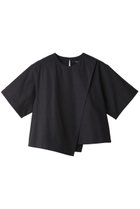 【ミズイロ インド/mizuiro ind】のasymmetry layered shirt シャツ ネイビー|ID:prp329100004040017