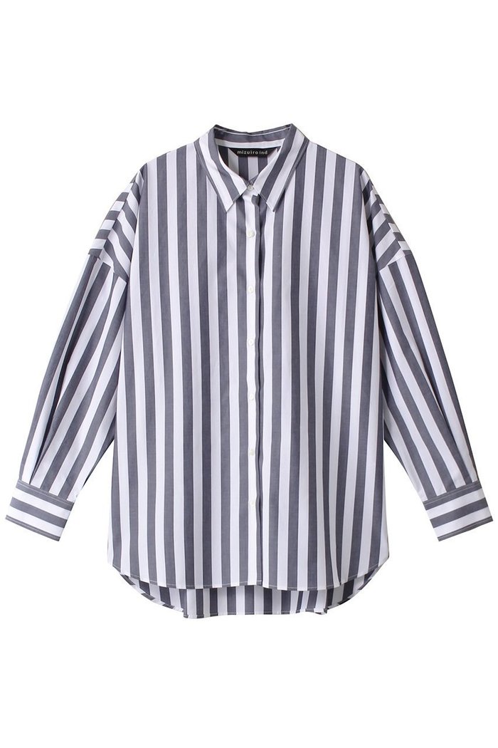 【ミズイロ インド/mizuiro ind】のstripe wide shirt シャツ インテリア・キッズ・メンズ・レディースファッション・服の通販 founy(ファニー) https://founy.com/ ファッション Fashion レディースファッション WOMEN トップス・カットソー Tops/Tshirt シャツ/ブラウス Shirts/Blouses ストライプ Stripe スリーブ Sleeve ロング Long エレガント 上品 Elegant 長袖 Long Sleeve |ID: prp329100004040018 ipo3291000000029958554