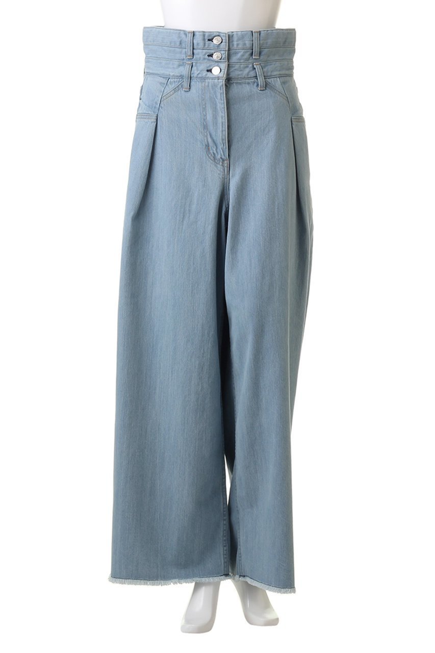 【ヒューエルミュージアム/hueLe Museum】の【STUMBLY】High Waist Wide Denim 人気、トレンドファッション・服の通販 founy(ファニー) 　ファッション　Fashion　レディースファッション　WOMEN　パンツ　Pants　デニムパンツ　Denim Pants　スタイリッシュ　Stylish　デニム　Denim　ポケット　Pocket　ロング　Long　other-2|ID: prp329100004040026 ipo3291000000032363910
