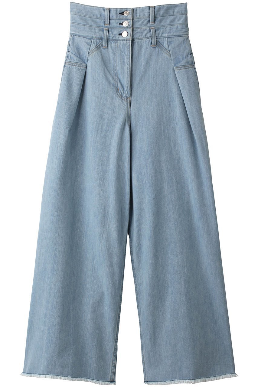 【ヒューエルミュージアム/hueLe Museum】の【STUMBLY】High Waist Wide Denim インテリア・キッズ・メンズ・レディースファッション・服の通販 founy(ファニー) 　ファッション　Fashion　レディースファッション　Fashion for Women　パンツ　Pants & Trousers　デニムパンツ・ジーンズ・美脚デニム　Denim Jeans & Pants　スタイリッシュ　Stylish, Fashionable　デニム　Denim, Jeans Material　ポケット　Pocket, Pocket Detail　ロング　Long, Long-Length　ブルー|ID: prp329100004040026 ipo3291000000036123681