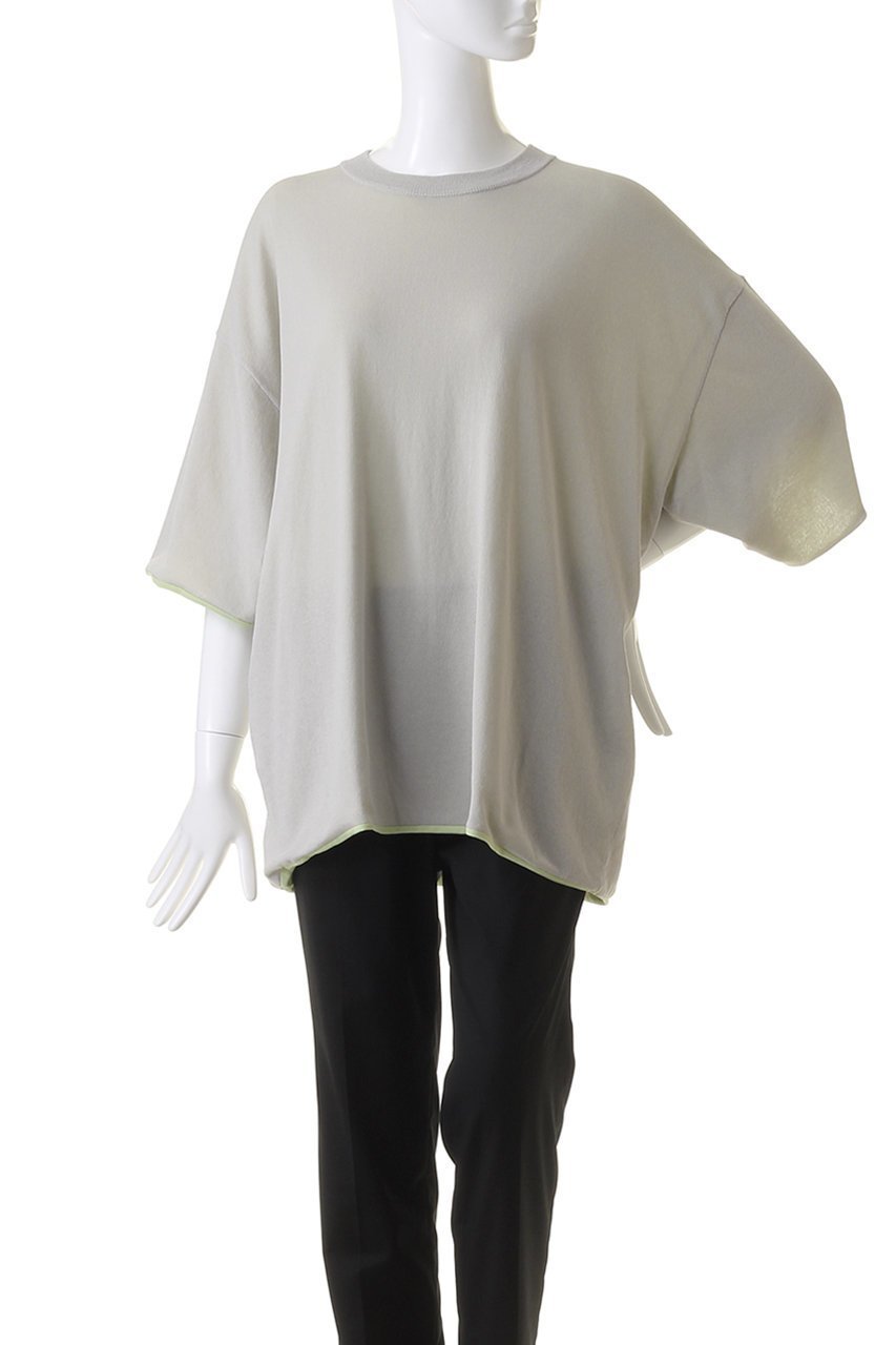 【メゾンスペシャル/MAISON SPECIAL】の【UNISEX】リバーシブルニットTシャツ 人気、トレンドファッション・服の通販 founy(ファニー) 　ファッション　Fashion　レディースファッション　Fashion for Women　トップス・カットソー　Cut & Sew Tops　ニット　Knit Tops & Sweaters　シャツ・ブラウス・オフィスカジュアル　Elegant Blouses & Button-Ups　ロングTシャツ・Tシャツ　Longline T-Shirts & Tees　カットソー・ベーシックTシャツ　Cut-and-Sewn Tops / Stretch Tees & Basics　ユニセックス　Unisex, Genderless　ショート　Short, Short Length　スリーブ　Sleeve, Long Sleeve / Short Sleeve　リバーシブル　Reversible, Two-Sided　定番　Standard, Basic Item　other-2|ID: prp329100004040031 ipo3291000000032922214