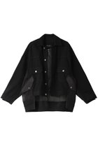 【ヒューエルミュージアム/hueLe Museum】の【STUMBLY】デニムオーガンジーコンビジャケット 人気、トレンドファッション・服の通販 founy(ファニー) ファッション Fashion レディースファッション Fashion for Women アウター Coat / Outerwear Collection レディースジャケット・軽アウター Jackets オーガンジー Organza Fabric コンビ Combo, Combination Style ジャケット Jacket, Outerwear デニム Denim, Jeans Material フロント Front, Front Design thumbnail ブラック|ID: prp329100004040096 ipo3291000000032955861