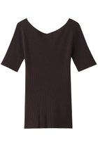 【リムアーク/RIM.ARK】のBoth v half sleeve tops/トップス ブラウン|ID: prp329100004041801 ipo3291000000032376762