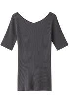 【リムアーク/RIM.ARK】のBoth v half sleeve tops/トップス グレー|ID: prp329100004041801 ipo3291000000032376764