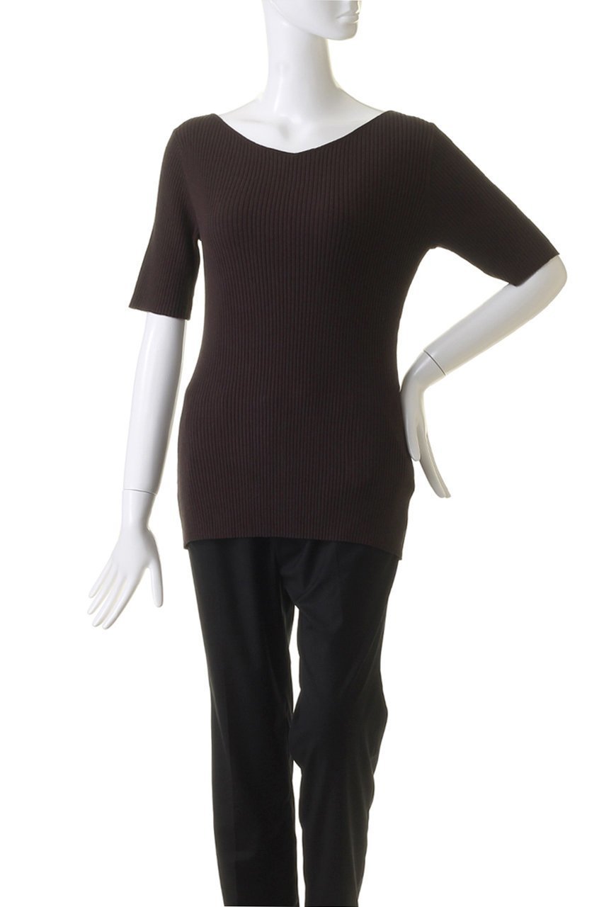 【リムアーク/RIM.ARK】のBoth v half sleeve tops/トップス 人気、トレンドファッション・服の通販 founy(ファニー) 　ファッション　Fashion　レディースファッション　WOMEN　トップス・カットソー　Tops/Tshirt　シャツ/ブラウス　Shirts/Blouses　ショート　Short　スリーブ　Sleeve　フロント　Front　other-2|ID: prp329100004041801 ipo3291000000032376765