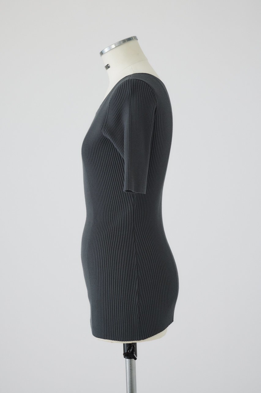 【リムアーク/RIM.ARK】のBoth v half sleeve tops/トップス 人気、トレンドファッション・服の通販 founy(ファニー) 　ファッション　Fashion　レディースファッション　WOMEN　トップス・カットソー　Tops/Tshirt　シャツ/ブラウス　Shirts/Blouses　ショート　Short　スリーブ　Sleeve　フロント　Front　other-6|ID: prp329100004041801 ipo3291000000032376769
