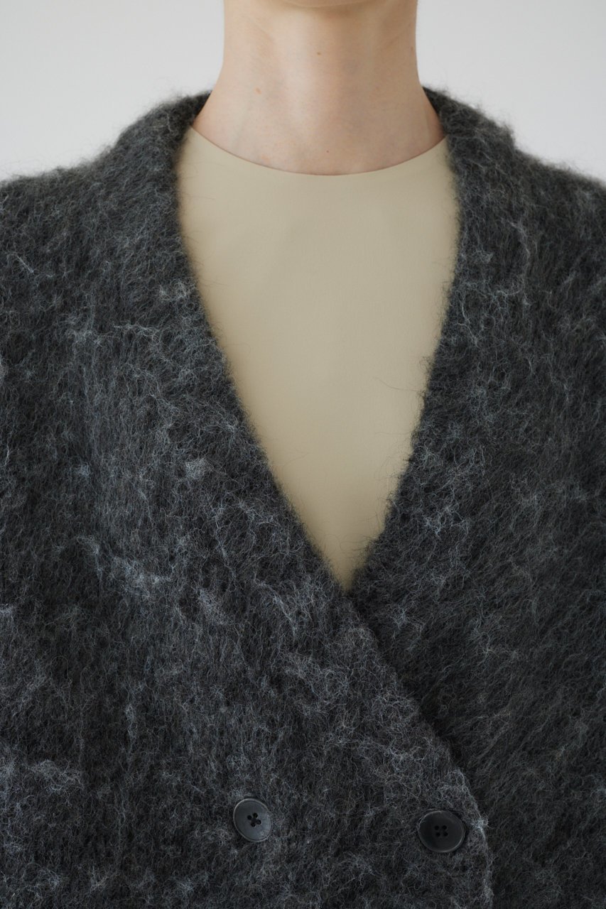 【リムアーク/RIM.ARK】のDouble breasted knit C/D/カーディガン 人気、トレンドファッション・服の通販 founy(ファニー) 　ファッション　Fashion　レディースファッション　Fashion for Women　トップス・カットソー　Cut & Sew Tops　ニット　Knit Tops & Sweaters　カーディガン・羽織り　Layered Style Cardigans　カーディガン　Cardigan, Knitwear　クール　Cool, Chic　ダブル　Double, Double-Breasted　フロント　Front, Front Design　ミックス　Mix, Mixed Style　other-7|ID: prp329100004041806 ipo3291000000032959511