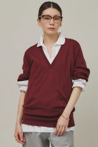【カレンソロジー/Curensology】のファインウールVネックプルオーバー ボルドー|ID: prp329100004041847 ipo3291000000032927740