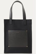 【クルニ/CULLNI】の【UNISEX】Leather Pocket キャンバストートバッグ ブラック|ID: prp329100004041862 ipo3291000000032793990