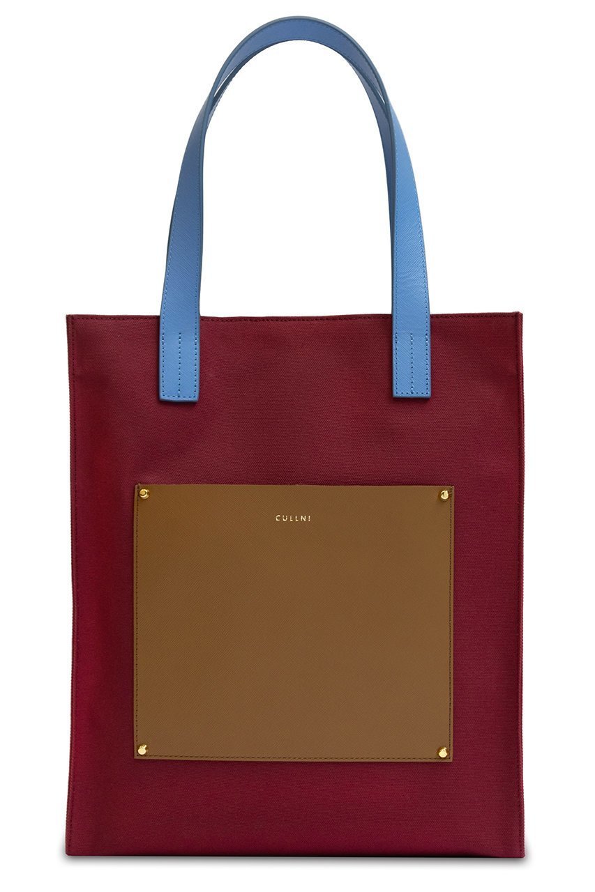 【クルニ/CULLNI】の【UNISEX】Leather Pocket キャンバストートバッグ インテリア・キッズ・メンズ・レディースファッション・服の通販 founy(ファニー) 　ファッション　Fashion　レディースファッション　Fashion for Women　バッグ　Bags　ユニセックス　Unisex, Genderless　トートバッグ　Tote Bag, Large Shoulder Bag　ポケット　Pocket, Pocket Detail　エレガント 上品　Elegant　バーガンディ|ID: prp329100004041862 ipo3291000000032794000