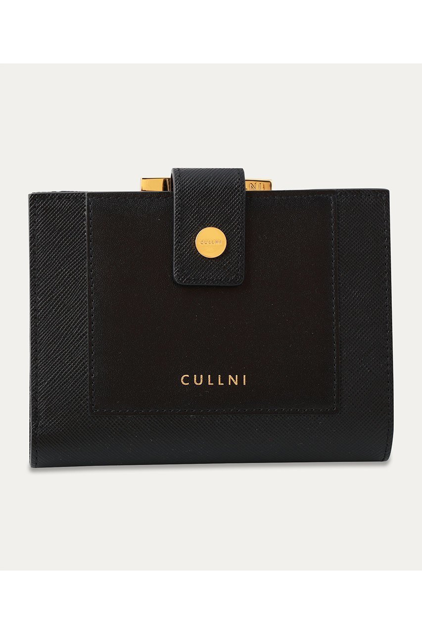 【クルニ/CULLNI】のLeather Combination ウォレット with A Clasp インテリア・キッズ・メンズ・レディースファッション・服の通販 founy(ファニー) 　ファッション　Fashion　レディースファッション　Fashion for Women　ミニ財布・二つ折り財布　Wallets & Card Cases　バッグ　Bags　ユニセックス　Unisex, Genderless　ウォレット　Wallet　ボックス　Boxy, Box Shape　ポケット　Pocket, Pocket Detail　モダン　Modern, Contemporary　財布　Wallet, Purse　ブラックコンビ|ID: prp329100004041876 ipo3291000000032793909