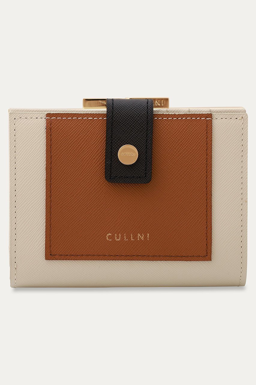 【クルニ/CULLNI】のLeather Combination ウォレット with A Clasp インテリア・キッズ・メンズ・レディースファッション・服の通販 founy(ファニー) 　ファッション　Fashion　レディースファッション　Fashion for Women　ミニ財布・二つ折り財布　Wallets & Card Cases　バッグ　Bags　ユニセックス　Unisex, Genderless　ウォレット　Wallet　ボックス　Boxy, Box Shape　ポケット　Pocket, Pocket Detail　モダン　Modern, Contemporary　財布　Wallet, Purse　マッシュルーム×アンバー|ID: prp329100004041876 ipo3291000000032793911