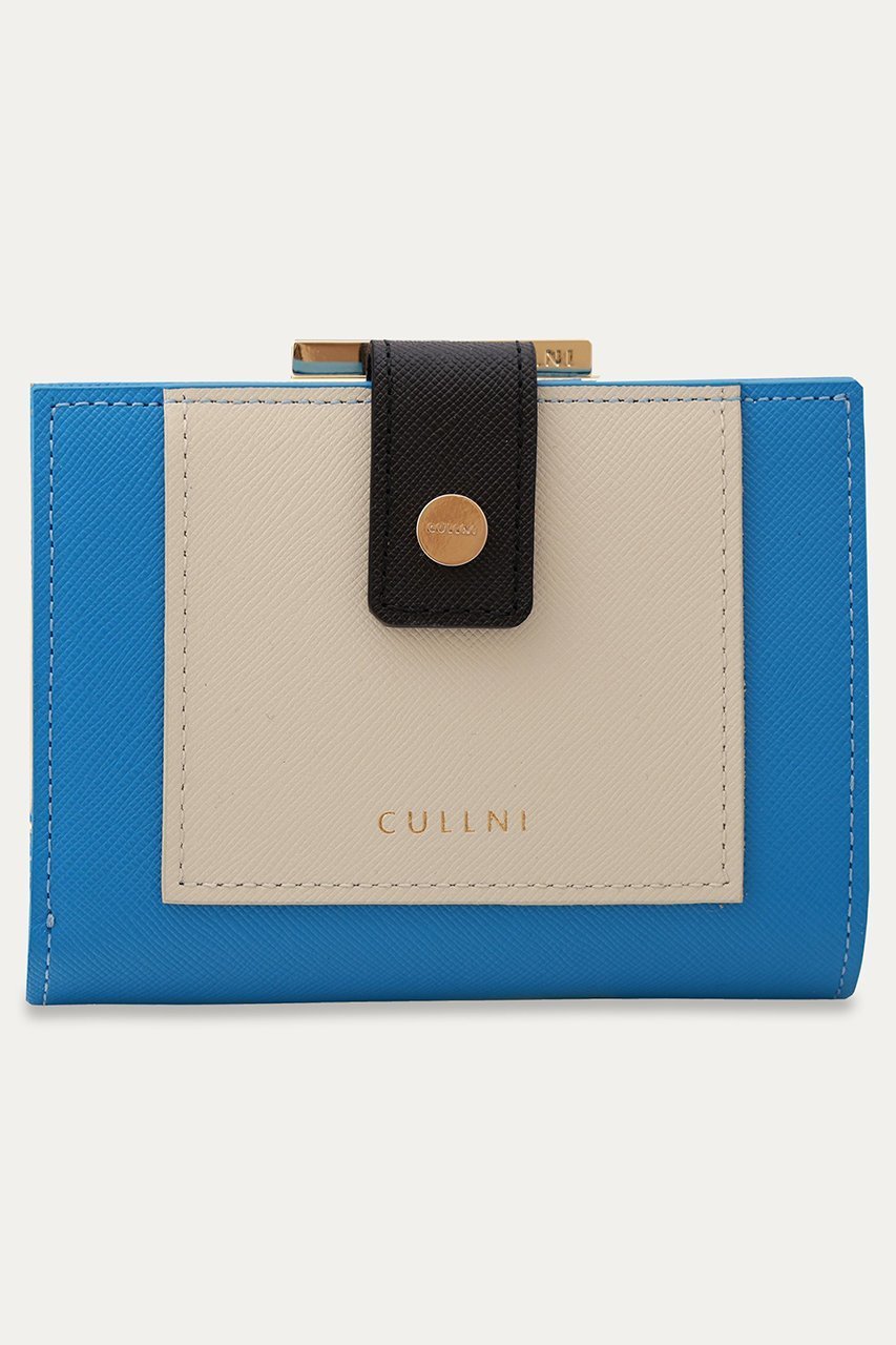 【クルニ/CULLNI】のLeather Combination ウォレット with A Clasp インテリア・キッズ・メンズ・レディースファッション・服の通販 founy(ファニー) 　ファッション　Fashion　レディースファッション　Fashion for Women　ミニ財布・二つ折り財布　Wallets & Card Cases　バッグ　Bags　ユニセックス　Unisex, Genderless　ウォレット　Wallet　ボックス　Boxy, Box Shape　ポケット　Pocket, Pocket Detail　モダン　Modern, Contemporary　財布　Wallet, Purse　アジュール×マッシュルーム|ID: prp329100004041876 ipo3291000000032793912