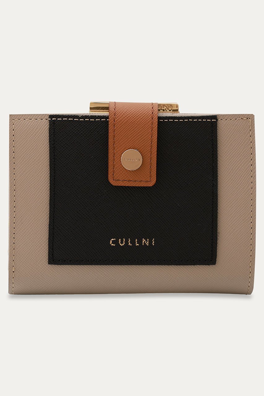 【クルニ/CULLNI】のLeather Combination ウォレット with A Clasp インテリア・キッズ・メンズ・レディースファッション・服の通販 founy(ファニー) 　ファッション　Fashion　レディースファッション　Fashion for Women　ミニ財布・二つ折り財布　Wallets & Card Cases　バッグ　Bags　ユニセックス　Unisex, Genderless　ウォレット　Wallet　ボックス　Boxy, Box Shape　ポケット　Pocket, Pocket Detail　モダン　Modern, Contemporary　財布　Wallet, Purse　グレー×アンバー|ID: prp329100004041876 ipo3291000000032793916