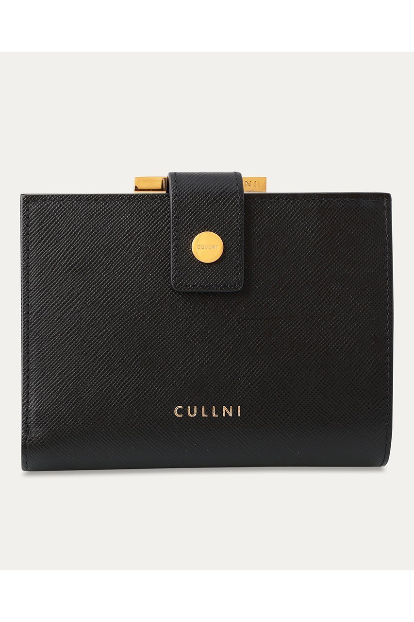 【クルニ/CULLNI】のLeather Wallet With A Clasp インテリア・キッズ・メンズ・レディースファッション・服の通販 founy(ファニー) 　ファッション　Fashion　レディースファッション　Fashion for Women　ミニ財布・二つ折り財布　Wallets & Card Cases　ユニセックス　Unisex, Genderless　スタイリッシュ　Stylish, Fashionable　ボックス　Boxy, Box Shape　ポケット　Pocket, Pocket Detail　財布　Wallet, Purse　ブラック|ID: prp329100004041877 ipo3291000000034745361