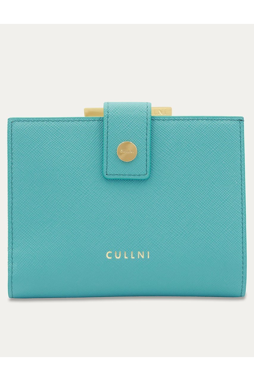 【クルニ/CULLNI】のLeather Wallet With A Clasp インテリア・キッズ・メンズ・レディースファッション・服の通販 founy(ファニー) 　ファッション　Fashion　レディースファッション　Fashion for Women　ミニ財布・二つ折り財布　Wallets & Card Cases　ユニセックス　Unisex, Genderless　スタイリッシュ　Stylish, Fashionable　ボックス　Boxy, Box Shape　ポケット　Pocket, Pocket Detail　財布　Wallet, Purse　ブルーグリーン|ID: prp329100004041877 ipo3291000000034745363
