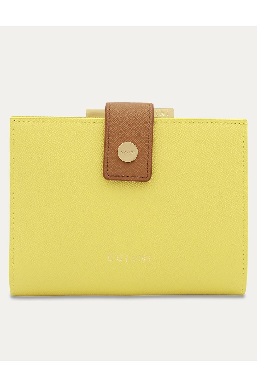 【クルニ/CULLNI】のLeather Wallet With A Clasp インテリア・キッズ・メンズ・レディースファッション・服の通販 founy(ファニー) 　ファッション　Fashion　レディースファッション　Fashion for Women　ミニ財布・二つ折り財布　Wallets & Card Cases　ユニセックス　Unisex, Genderless　スタイリッシュ　Stylish, Fashionable　ボックス　Boxy, Box Shape　ポケット　Pocket, Pocket Detail　財布　Wallet, Purse　イエロー|ID: prp329100004041877 ipo3291000000034745364