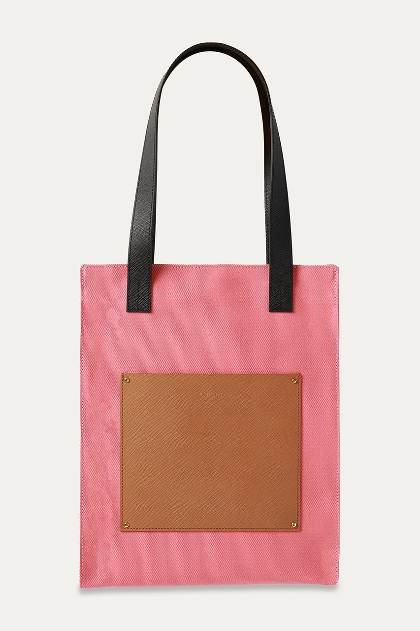 【クルニ/CULLNI】の【UNISEX】Leather Pocket キャンバスミニトートバッグ インテリア・キッズ・メンズ・レディースファッション・服の通販 founy(ファニー) 　ファッション　Fashion　レディースファッション　Fashion for Women　バッグ　Bags　ユニセックス　Unisex, Genderless　トートバッグ　Tote Bag, Large Shoulder Bag　ポケット　Pocket, Pocket Detail　エレガント 上品　Elegant　ダルピンク|ID: prp329100004041882 ipo3291000000032782975