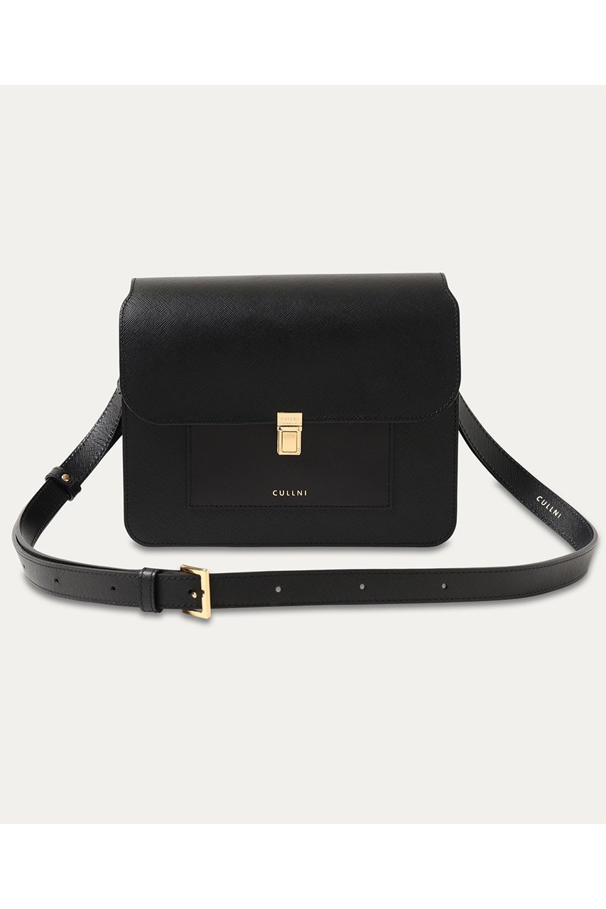 【クルニ/CULLNI】のLeather Flap ショルダーバッグ インテリア・キッズ・メンズ・レディースファッション・服の通販 founy(ファニー) 　ファッション　Fashion　レディースファッション　Fashion for Women　バッグ　Bags　ユニセックス　Unisex, Genderless　バランス　Balance, Style Balance　フラップ　Flap, Flap Pocket　ポケット　Pocket, Pocket Detail　モダン　Modern, Contemporary　エレガント 上品　Elegant　ブラック|ID: prp329100004041887 ipo3291000000036119216