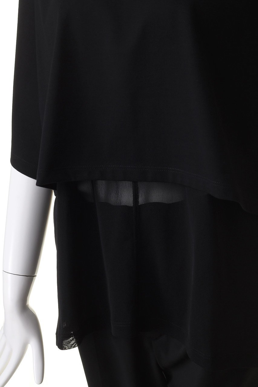 【マノフ/MANOF】のMESH LAYERED CUT TOPS/トップス 人気、トレンドファッション・服の通販 founy(ファニー) 　ファッション　Fashion　レディースファッション　Fashion for Women　トップス・カットソー　Cut & Sew Tops　シャツ・ブラウス・オフィスカジュアル　Elegant Blouses & Button-Ups　ロングTシャツ・Tシャツ　Longline T-Shirts & Tees　カットソー・ベーシックTシャツ　Cut-and-Sewn Tops / Stretch Tees & Basics　ショート　Short, Short Length　スリーブ　Sleeve, Long Sleeve / Short Sleeve　タンク　Tank Top, Sleeveless Top　トレンド　Trend, Trending Now　メッシュ　Mesh, Net Fabric　モノトーン　Monotone, Black and White　other-5|ID: prp329100004043176 ipo3291000000032925718