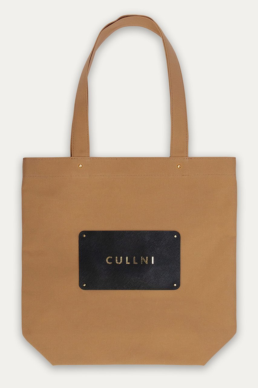 【クルニ/CULLNI】のコットン トートバッグ インテリア・キッズ・メンズ・レディースファッション・服の通販 founy(ファニー) 　ファッション　Fashion　レディースファッション　Fashion for Women　バッグ　Bags　ユニセックス　Unisex, Genderless　シンプル　Simple, Minimal　トートバッグ　Tote Bag, Large Shoulder Bag　パッチ　Patch, Appliqué　ベージュ|ID: prp329100004043222 ipo3291000000036035320