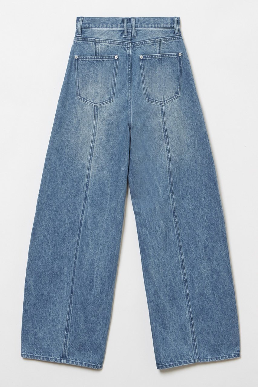 【アルアバイル/allureville】のラインデニムパンツ 人気、トレンドファッション・服の通販 founy(ファニー) 　ファッション　Fashion　レディースファッション　Fashion for Women　パンツ　Pants & Trousers　デニムパンツ・ジーンズ・美脚デニム　Denim Jeans & Pants　シンプル　Simple, Minimal　センター　Center, Center Line　ダメージ　Distressed, Destroyed　デニム　Denim, Jeans Material　フェミニン　Feminine, Girly　フォルム　Silhouette, Form　other-2|ID: prp329100004045613 ipo3291000000032936521