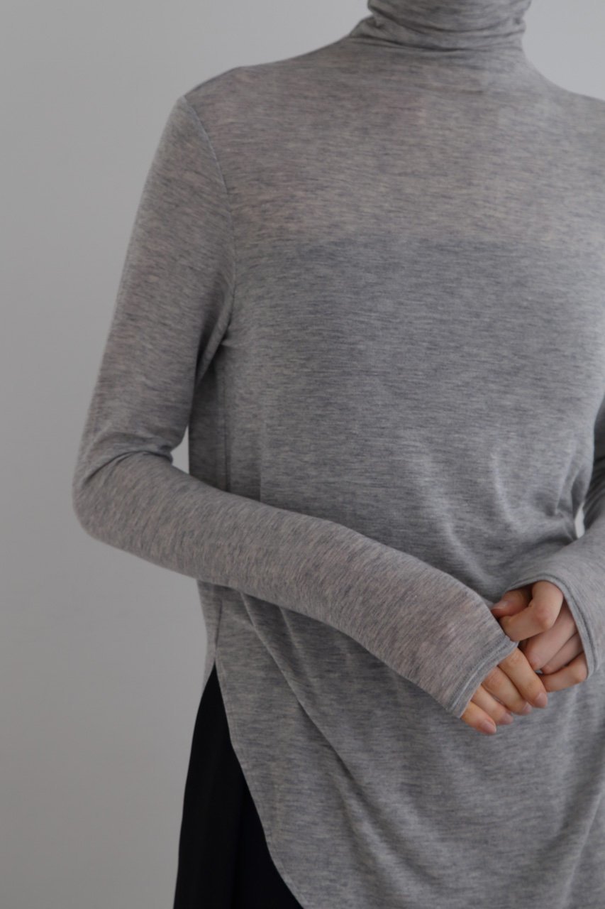 【ル フィル/LE PHIL】のシアージャージートップス 人気、トレンドファッション・服の通販 founy(ファニー) 　ファッション　Fashion　レディースファッション　Fashion for Women　トップス・カットソー　Cut & Sew Tops　シャツ・ブラウス・オフィスカジュアル　Elegant Blouses & Button-Ups　ロングTシャツ・Tシャツ　Longline T-Shirts & Tees　カットソー・ベーシックTシャツ　Cut-and-Sewn Tops / Stretch Tees & Basics　なめらか　Smooth, Silky Texture　インナー　Innerwear　シンプル　Simple, Minimal　スリーブ　Sleeve, Long Sleeve / Short Sleeve　ロング　Long, Long-Length　秋　Autumn　other-3|ID: prp329100004045661 ipo3291000000032898632