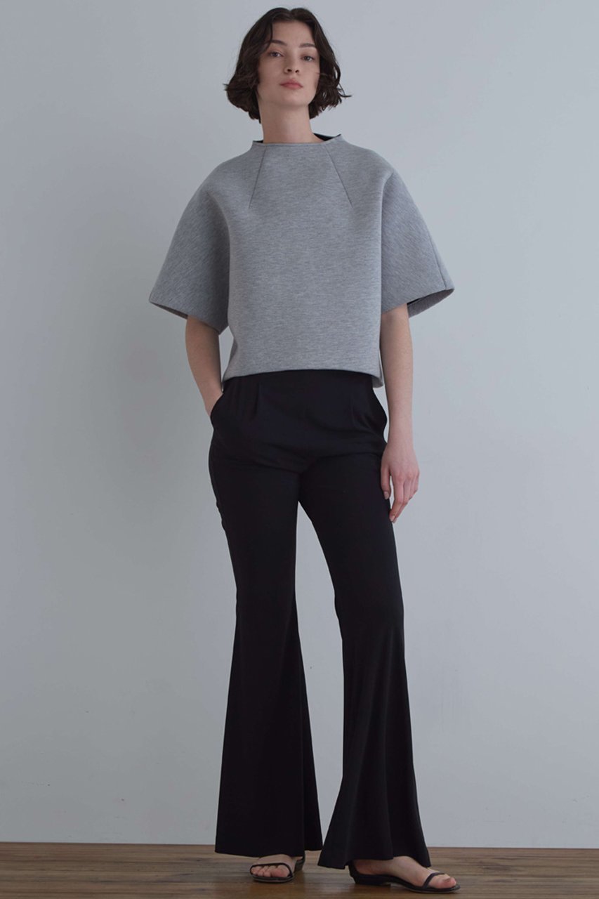 【ル フィル/LE PHIL】のライトボンディングクロップトップス 人気、トレンドファッション・服の通販 founy(ファニー) 　ファッション　Fashion　レディースファッション　Fashion for Women　トップス・カットソー　Cut & Sew Tops　シャツ・ブラウス・オフィスカジュアル　Elegant Blouses & Button-Ups　ロングTシャツ・Tシャツ　Longline T-Shirts & Tees　カットソー・ベーシックTシャツ　Cut-and-Sewn Tops / Stretch Tees & Basics　ショート　Short, Short Length　シンプル　Simple, Minimal　スリーブ　Sleeve, Long Sleeve / Short Sleeve　ハーフ　Half, Half-Length　ボンディング　Bonding, Bonded Fabric　再入荷　Restock / Back in Stock　other-6|ID: prp329100004045665 ipo3291000000032923616