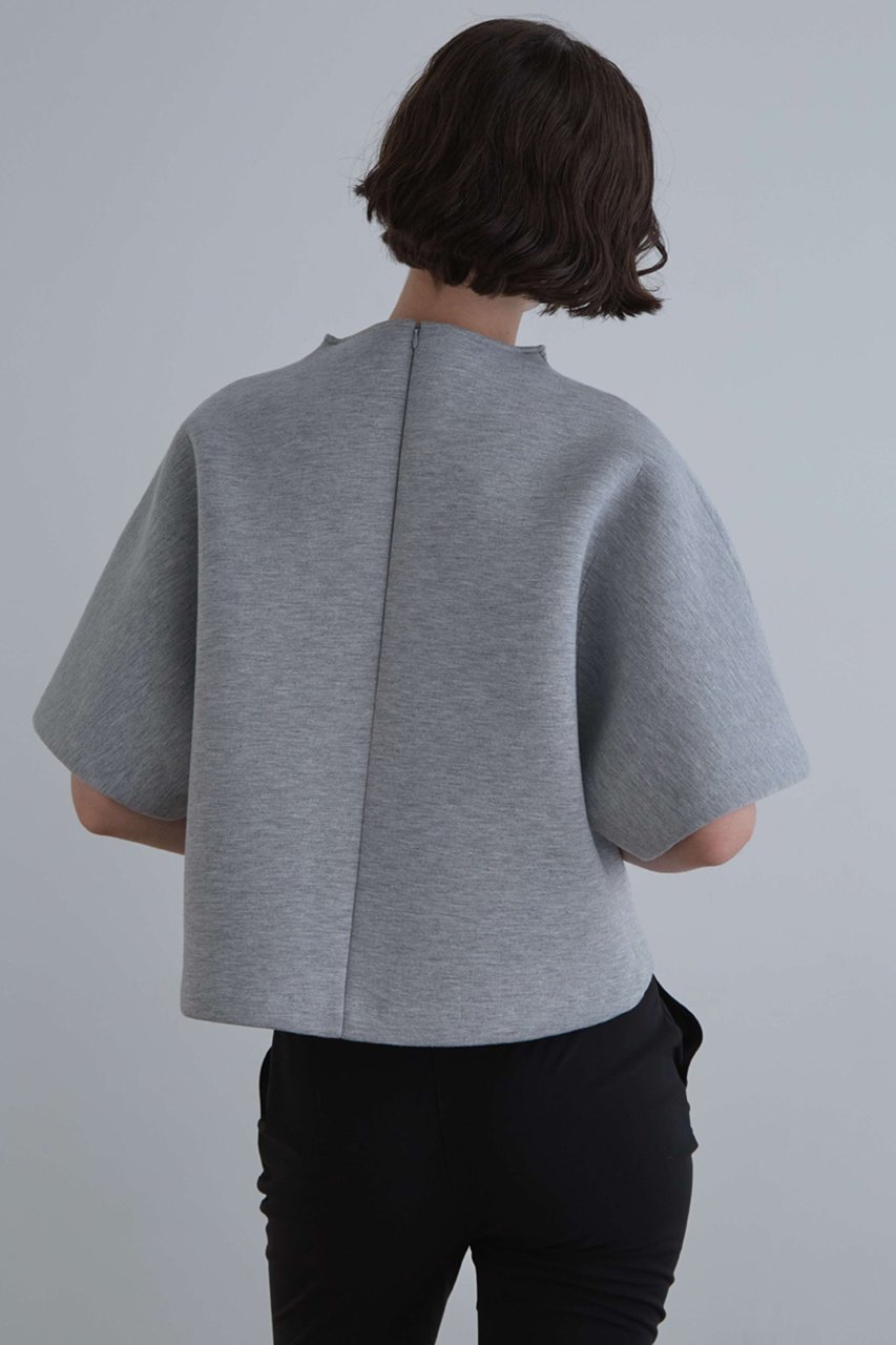 【ル フィル/LE PHIL】のライトボンディングクロップトップス 人気、トレンドファッション・服の通販 founy(ファニー) 　ファッション　Fashion　レディースファッション　Fashion for Women　トップス・カットソー　Cut & Sew Tops　シャツ・ブラウス・オフィスカジュアル　Elegant Blouses & Button-Ups　ロングTシャツ・Tシャツ　Longline T-Shirts & Tees　カットソー・ベーシックTシャツ　Cut-and-Sewn Tops / Stretch Tees & Basics　ショート　Short, Short Length　シンプル　Simple, Minimal　スリーブ　Sleeve, Long Sleeve / Short Sleeve　ハーフ　Half, Half-Length　ボンディング　Bonding, Bonded Fabric　再入荷　Restock / Back in Stock　other-8|ID: prp329100004045665 ipo3291000000032923632