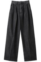 【サードマガジン/THIRD MAGAZINE】のデニムタックパンツ 人気、トレンドファッション・服の通販 founy(ファニー) ファッション Fashion レディースファッション Fashion for Women パンツ Pants & Trousers デニムパンツ・ジーンズ・美脚デニム Denim Jeans & Pants おすすめ Recommended / Our Picks クロップド Cropped, Short Length デニム Denim, Jeans Material トレンド Trend, Trending Now バランス Balance, Style Balance バルーン Balloon, Balloon Silhouette マニッシュ Mannish, Boyish ロング Long, Long-Length thumbnail ブラック|ID: prp329100004045667 ipo3291000000032818425