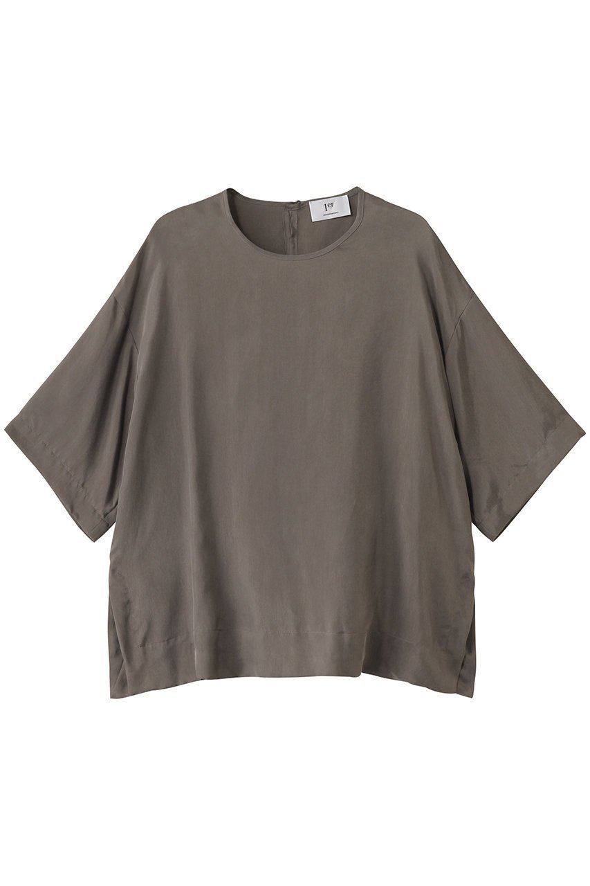 【プルミエ アロンディスモン/1er Arrondissement】のキュプラフィブリルTブラウス 人気、トレンドファッション・服の通販 founy(ファニー) 　ファッション　Fashion　レディースファッション　WOMEN　トップス・カットソー　Tops/Tshirt　シャツ/ブラウス　Shirts/Blouses　とろみ　Thickness　キュプラ　Cupra　ショート　Short　シンプル　Simple　スリット　Slit　スリーブ　Sleeve　セットアップ　Set Up　エレガント 上品　Elegant　NEW・新作・新着・新入荷　New Arrivals　 other-1|ID: prp329100004045669 ipo3291000000031940933
