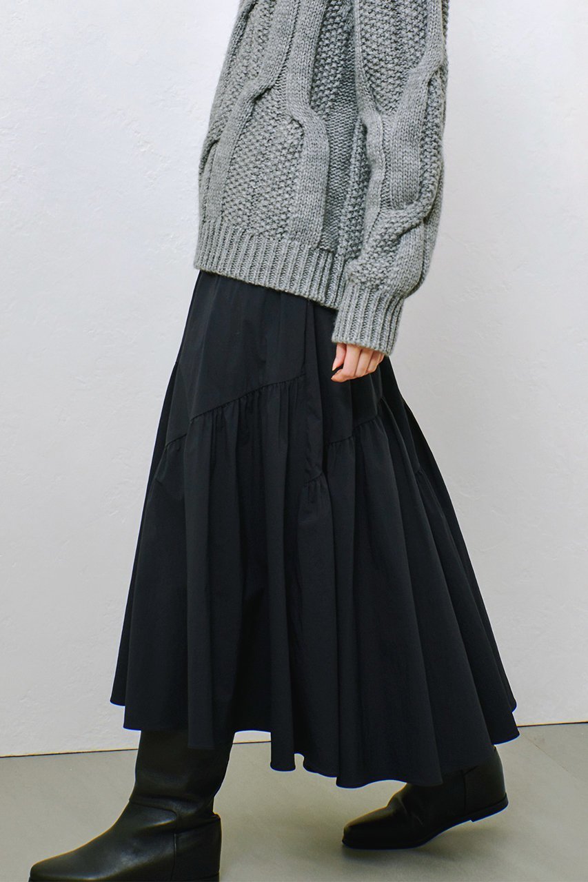 【アルアバイル/allureville】のバイヤス切替ギャザースカート A 人気、トレンドファッション・服の通販 founy(ファニー) ファッション Fashion レディースファッション Fashion for Women スカート Skirts ロングスカート Long Skirts / Maxi & Midi Skirts ギャザー Gathered, Ruffled シンプル Simple, Minimal ロング Long, Long-Length 切替 Switching, Contrast Panel 夏 Summer other-8|ID: prp329100004045672 ipo3291000000032895916