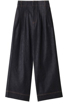 【ジェイドット/j.】 インディゴデニムタックワイドパンツ人気、トレンドファッション・服の通販 founy(ファニー) ファッション Fashion レディースファッション Fashion for Women パンツ Pants & Trousers デニムパンツ・ジーンズ・美脚デニム Denim Jeans & Pants デニム Denim, Jeans Material バランス Balance, Style Balance ヴィンテージ Vintage Style |ID:prp329100004045686