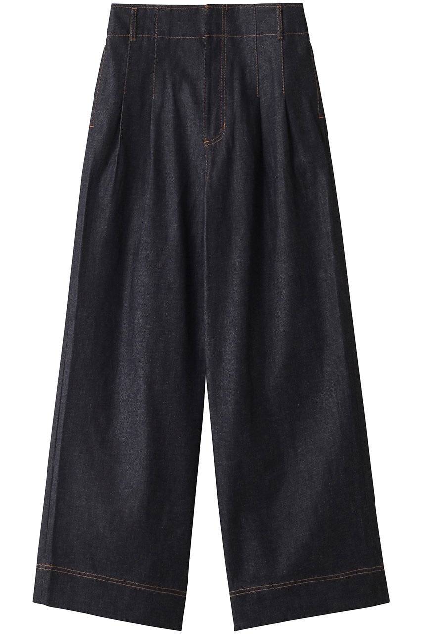 【ジェイドット/j.】のインディゴデニムタックワイドパンツ 人気、トレンドファッション・服の通販 founy(ファニー) 　ファッション　Fashion　レディースファッション　Fashion for Women　パンツ　Pants & Trousers　デニムパンツ・ジーンズ・美脚デニム　Denim Jeans & Pants　デニム　Denim, Jeans Material　バランス　Balance, Style Balance　ヴィンテージ　Vintage Style　 other-1|ID: prp329100004045686 ipo3291000000035755310