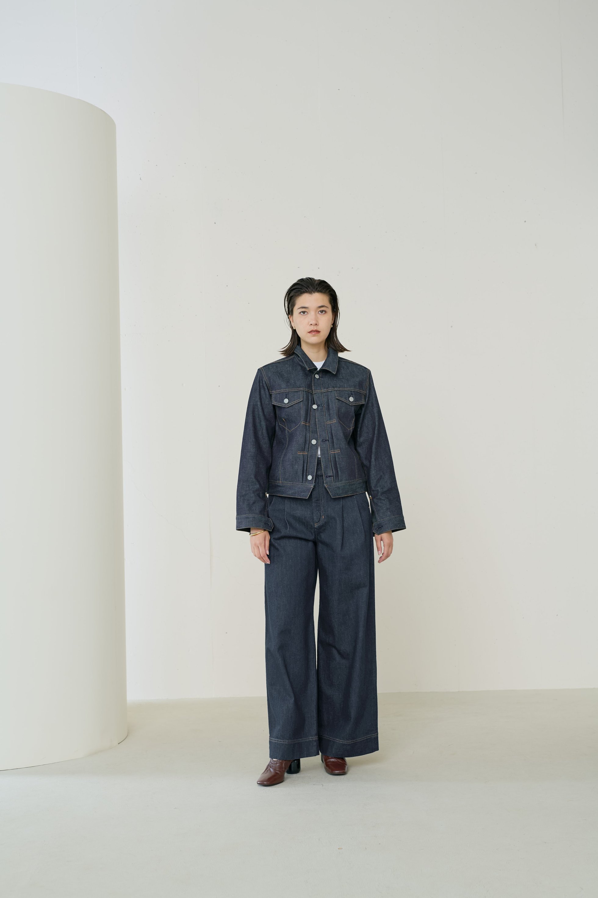 【ジェイドット/j.】のインディゴデニムタックワイドパンツ 人気、トレンドファッション・服の通販 founy(ファニー) 　ファッション　Fashion　レディースファッション　Fashion for Women　パンツ　Pants & Trousers　デニムパンツ・ジーンズ・美脚デニム　Denim Jeans & Pants　デニム　Denim, Jeans Material　バランス　Balance, Style Balance　ヴィンテージ　Vintage Style　other-6|ID: prp329100004045686 ipo3291000000035755316