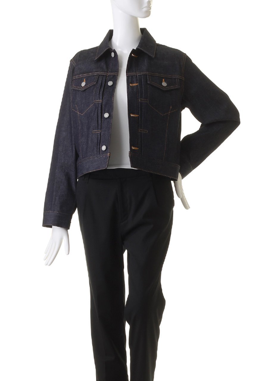 【ジェイドット/j.】のインディゴデニムジャケット 人気、トレンドファッション・服の通販 founy(ファニー) 　ファッション　Fashion　レディースファッション　WOMEN　アウター　Coat Outerwear　ジャケット　Jackets　デニムジャケット　Denim Jackets　インディゴ　Indigo　コンパクト　Compact　ジャケット　Jacket　デニム　Denim　フォルム　Form　other-7|ID: prp329100004045687 ipo3291000000031431563