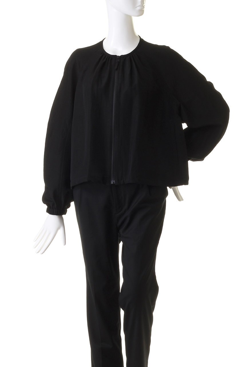 【ハウス オブ ロータス/HOUSE OF LOTUS】のナイアプレーンジップブルゾン 人気、トレンドファッション・服の通販 founy(ファニー) 　ファッション　Fashion　レディースファッション　Fashion for Women　アウター　Coat / Outerwear Collection　レディースジャケット・軽アウター　Jackets　ブルゾンジャケット・スポーティアウター　Blouson Jackets　ギャザー　Gathered, Ruffled　ショート　Short, Short Length　ジャケット　Jacket, Outerwear　スリーブ　Sleeve, Long Sleeve / Short Sleeve　バランス　Balance, Style Balance　ファブリック　Fabric, Textile　フェミニン　Feminine, Girly　ブルゾン　Blouson, Bomber Jacket　夏　Summer　other-2|ID: prp329100004046380 ipo3291000000034952215