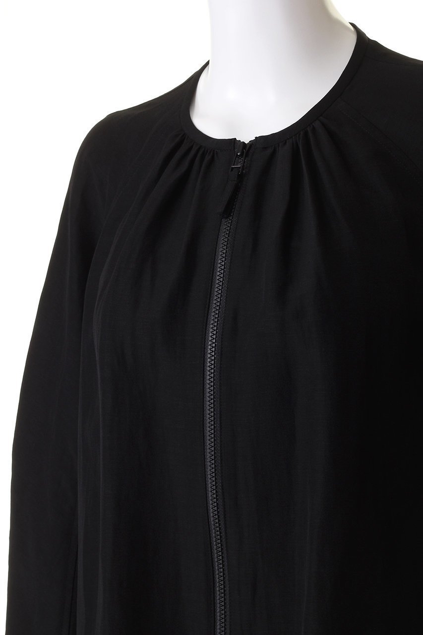 【ハウス オブ ロータス/HOUSE OF LOTUS】のナイアプレーンジップブルゾン 人気、トレンドファッション・服の通販 founy(ファニー) 　ファッション　Fashion　レディースファッション　Fashion for Women　アウター　Coat / Outerwear Collection　レディースジャケット・軽アウター　Jackets　ブルゾンジャケット・スポーティアウター　Blouson Jackets　ギャザー　Gathered, Ruffled　ショート　Short, Short Length　ジャケット　Jacket, Outerwear　スリーブ　Sleeve, Long Sleeve / Short Sleeve　バランス　Balance, Style Balance　ファブリック　Fabric, Textile　フェミニン　Feminine, Girly　ブルゾン　Blouson, Bomber Jacket　夏　Summer　other-5|ID: prp329100004046380 ipo3291000000034952219