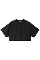 【ステュディオ アール スリーサーティー/STUDIO R330】のロゴクロップドTシャツ ブラック|ID:prp329100004046409