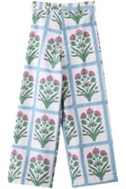 【エスゼット ブロックプリント/SZ Blockprints】のDISCO PANTS PALLADIO GARDEN GRID ワイドパンツ 人気、トレンドファッション・服の通販 founy(ファニー) ファッション Fashion レディースファッション WOMEN パンツ Pants ガーデン Garden キャンバス Canvas クロップド Cropped バランス Balance ワイド Wide 軽量 Lightweight thumbnail ブルー|ID: prp329100004046426 ipo3291000000027092564