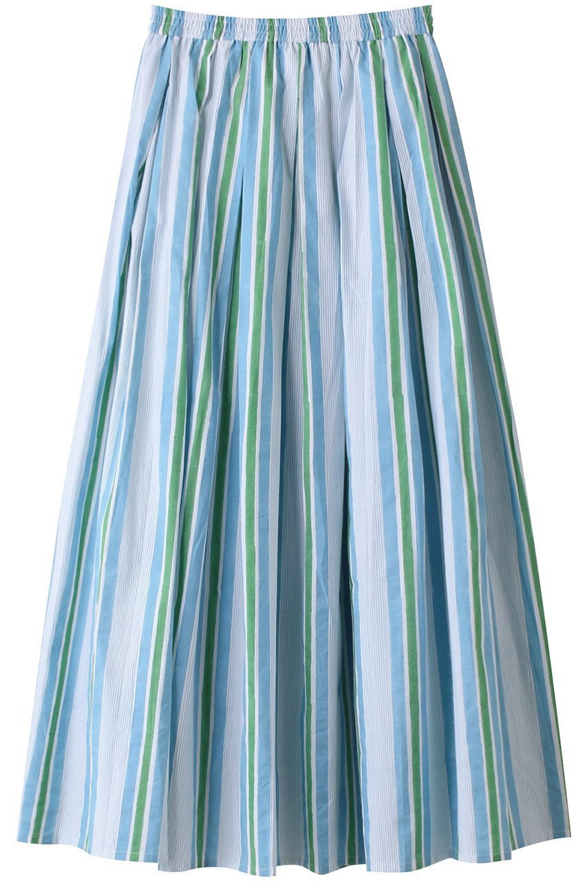 【エスゼット ブロックプリント/SZ Blockprints】のFLARE SKIRT SEASIDE STRIPE フレアスカート 人気、トレンドファッション・服の通販 founy(ファニー) 　ファッション　Fashion　レディースファッション　WOMEN　スカート　Skirt　Aライン/フレアスカート　Flared A-Line Skirts　シアー　Sheer　ショート　Short　ストライプ　Stripe　トレンド　Trend　フレア　Flare　 other-1|ID: prp329100004046427 ipo3291000000027092565