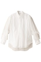 【チカ キサダ/CHIKA KISADA】のチュールレイヤーカラーシャツ ホワイト×ホワイト|ID:prp329100004046431
