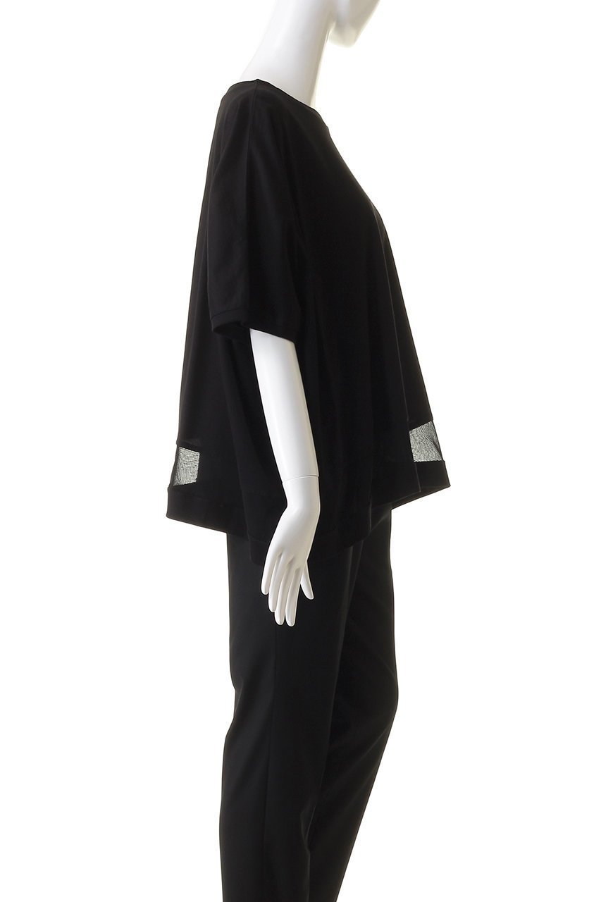 【ミズイロ インド/mizuiro ind】のmesh mix wide P/O プルオーバー 人気、トレンドファッション・服の通販 founy(ファニー) 　ファッション　Fashion　レディースファッション　WOMEN　トップス・カットソー　Tops/Tshirt　シャツ/ブラウス　Shirts/Blouses　プルオーバー　Pullover　おすすめ　Recommend　ショート　Short　スリーブ　Sleeve　メッシュ　Mesh　other-3|ID: prp329100004046437 ipo3291000000031778706
