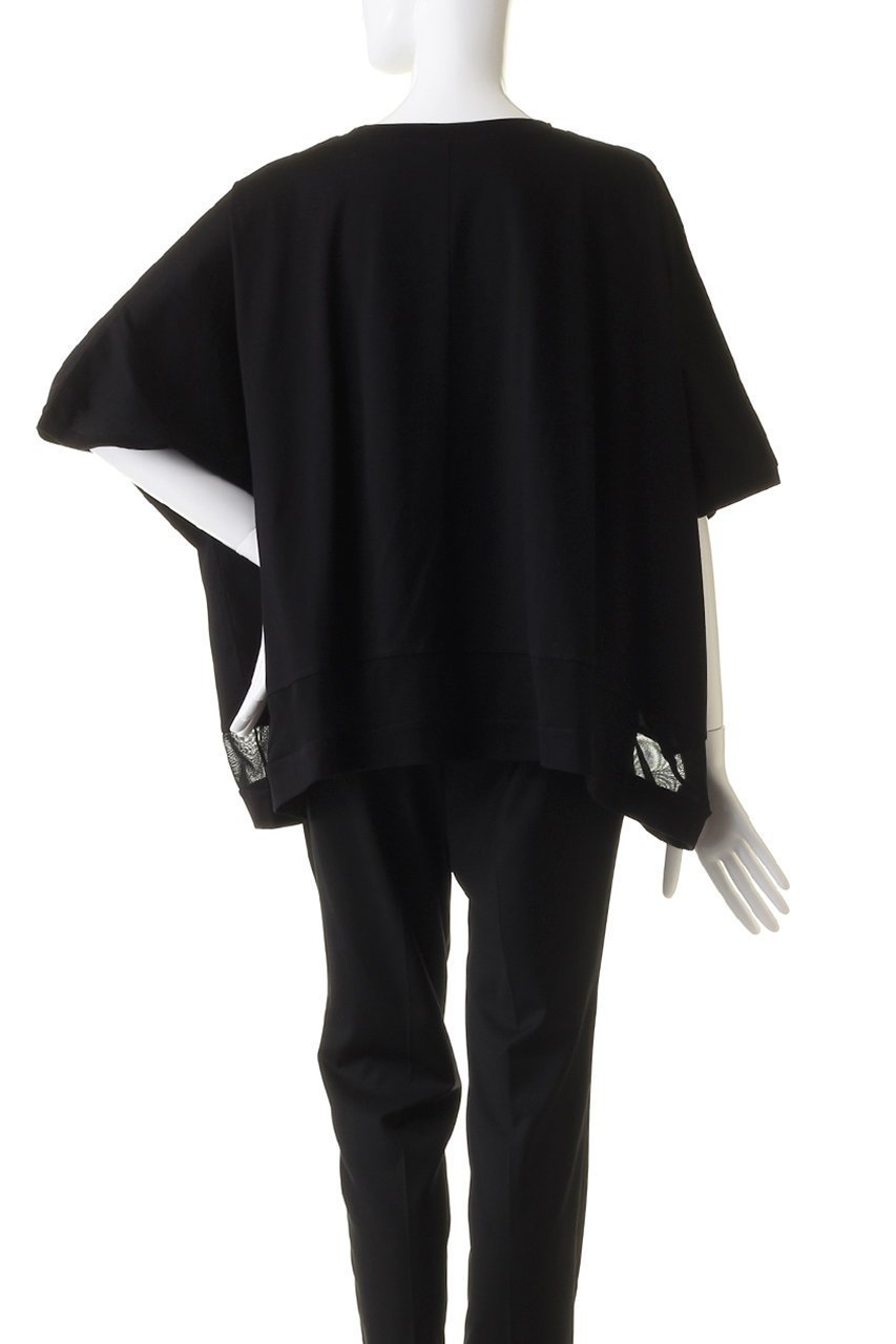 【ミズイロ インド/mizuiro ind】のmesh mix wide P/O プルオーバー 人気、トレンドファッション・服の通販 founy(ファニー) 　ファッション　Fashion　レディースファッション　WOMEN　トップス・カットソー　Tops/Tshirt　シャツ/ブラウス　Shirts/Blouses　プルオーバー　Pullover　おすすめ　Recommend　ショート　Short　スリーブ　Sleeve　メッシュ　Mesh　other-4|ID: prp329100004046437 ipo3291000000031778707