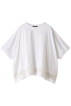 【ミズイロ インド/mizuiro ind】のmesh mix wide P/O プルオーバー off white|ID: prp329100004046437 ipo3291000000032905275