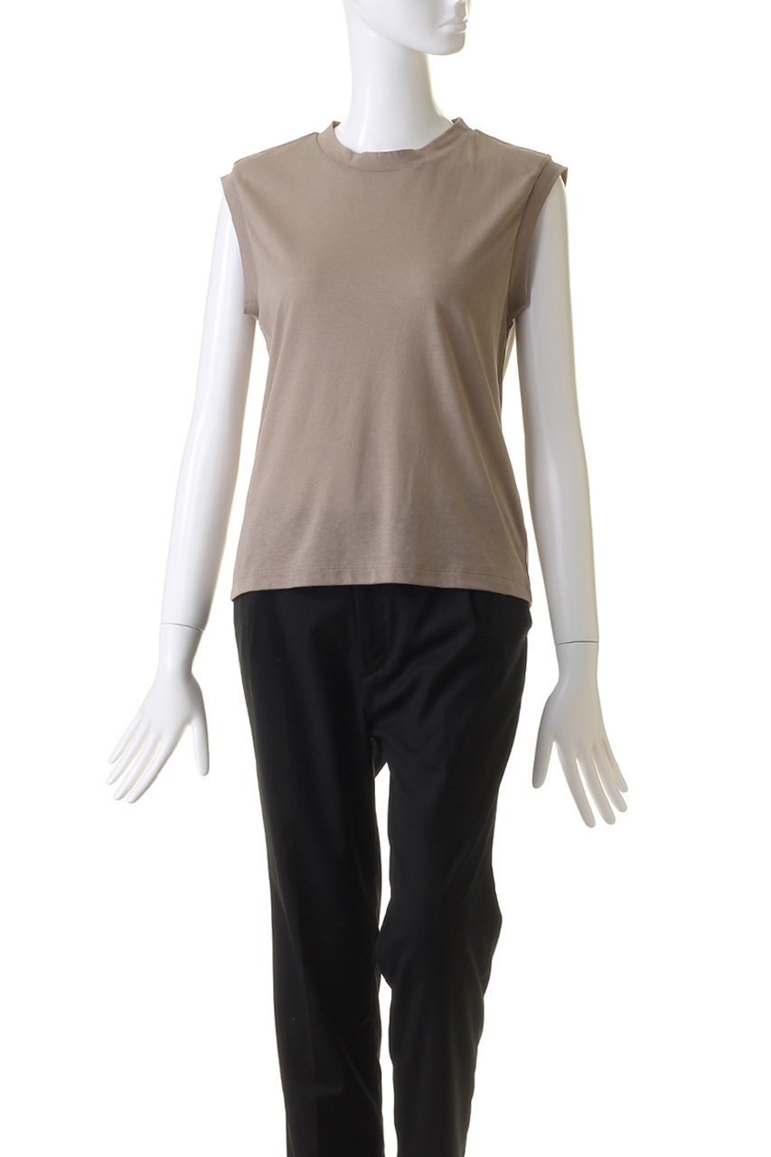 【プレインピープル/PLAIN PEOPLE】のスーピマリネンドライ天竺ノースリーブカットソー 人気、トレンドファッション・服の通販 founy(ファニー) 　ファッション　Fashion　レディースファッション　Fashion for Women　トップス・カットソー　Cut & Sew Tops　キャミソール&ノースリーブ　Camisoles & Sleeveless Tops　シャツ・ブラウス・オフィスカジュアル　Elegant Blouses & Button-Ups　ロングTシャツ・Tシャツ　Longline T-Shirts & Tees　カットソー・ベーシックTシャツ　Cut-and-Sewn Tops / Stretch Tees & Basics　インナー　Innerwear　キャミソール　Camisole, Spaghetti Strap Top　コンパクト　Compact, Small Size　シンプル　Simple, Minimal　タンク　Tank Top, Sleeveless Top　ファブリック　Fabric, Textile　ベーシック　Basic, Essential　エレガント 上品　Elegant　other-2|ID: prp329100004046440 ipo3291000000035791736