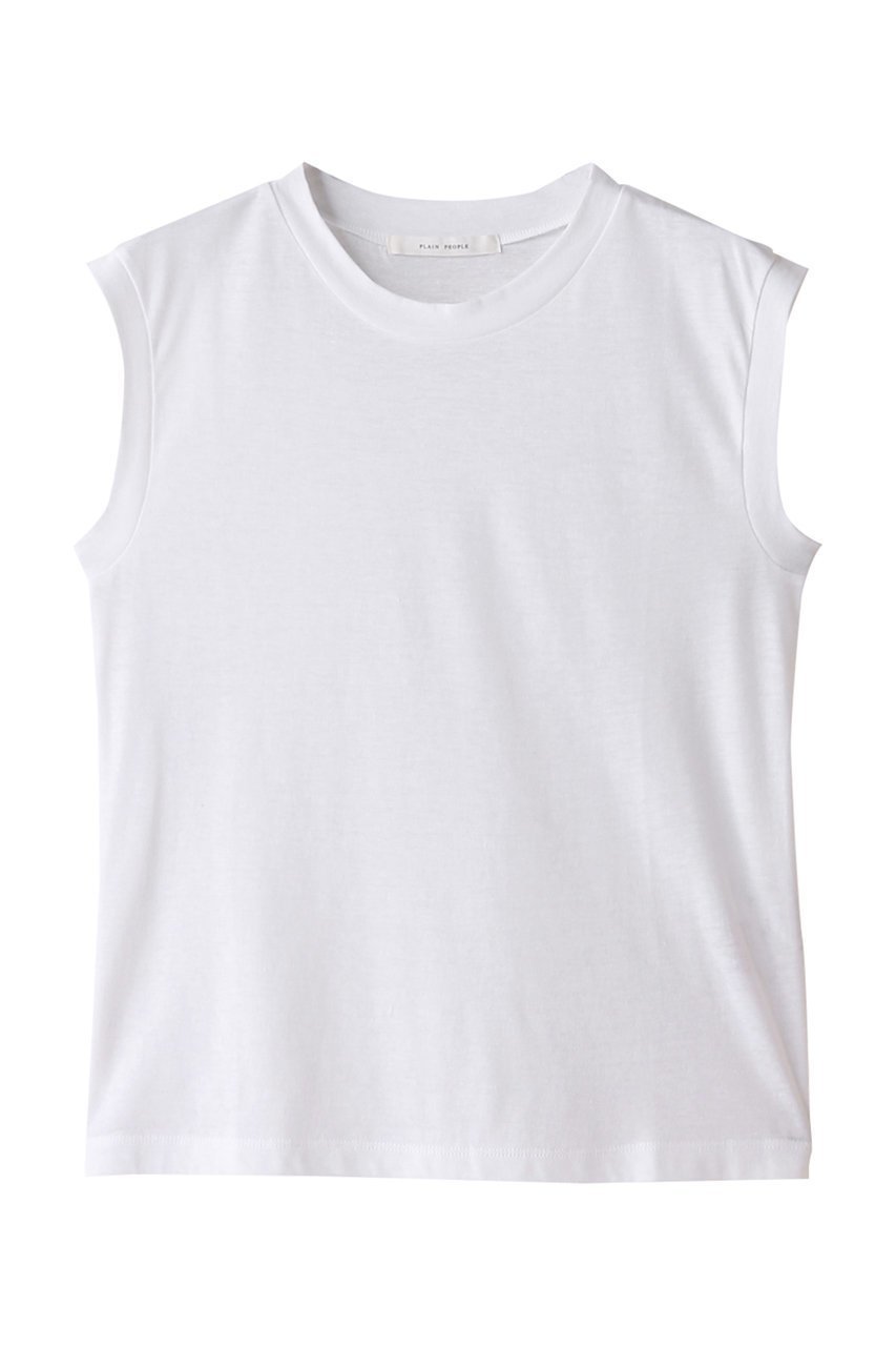 【プレインピープル/PLAIN PEOPLE】のスーピマリネンドライ天竺ノースリーブカットソー 人気、トレンドファッション・服の通販 founy(ファニー) 　ファッション　Fashion　レディースファッション　Fashion for Women　トップス・カットソー　Cut & Sew Tops　キャミソール&ノースリーブ　Camisoles & Sleeveless Tops　シャツ・ブラウス・オフィスカジュアル　Elegant Blouses & Button-Ups　ロングTシャツ・Tシャツ　Longline T-Shirts & Tees　カットソー・ベーシックTシャツ　Cut-and-Sewn Tops / Stretch Tees & Basics　インナー　Innerwear　キャミソール　Camisole, Spaghetti Strap Top　コンパクト　Compact, Small Size　シンプル　Simple, Minimal　タンク　Tank Top, Sleeveless Top　ファブリック　Fabric, Textile　ベーシック　Basic, Essential　エレガント 上品　Elegant　 other-1|ID: prp329100004046440 ipo3291000000035934650
