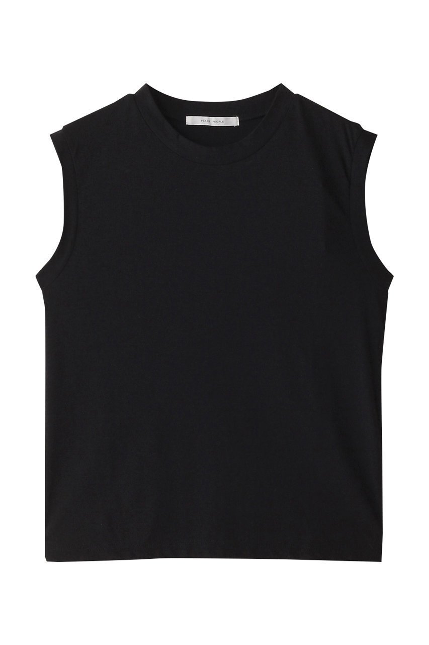 【プレインピープル/PLAIN PEOPLE】のスーピマリネンドライ天竺ノースリーブカットソー インテリア・キッズ・メンズ・レディースファッション・服の通販 founy(ファニー) 　ファッション　Fashion　レディースファッション　Fashion for Women　トップス・カットソー　Cut & Sew Tops　キャミソール&ノースリーブ　Camisoles & Sleeveless Tops　シャツ・ブラウス・オフィスカジュアル　Elegant Blouses & Button-Ups　ロングTシャツ・Tシャツ　Longline T-Shirts & Tees　カットソー・ベーシックTシャツ　Cut-and-Sewn Tops / Stretch Tees & Basics　インナー　Innerwear　キャミソール　Camisole, Spaghetti Strap Top　コンパクト　Compact, Small Size　シンプル　Simple, Minimal　タンク　Tank Top, Sleeveless Top　ファブリック　Fabric, Textile　ベーシック　Basic, Essential　エレガント 上品　Elegant　ブラック|ID: prp329100004046440 ipo3291000000035934654