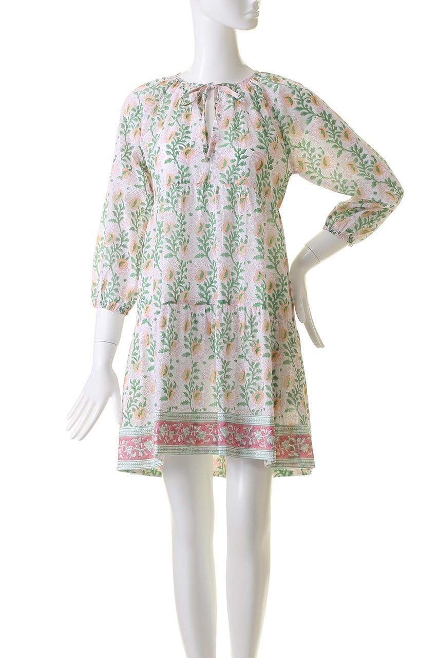 【エスゼット ブロックプリント/SZ Blockprints】のPRIYA DRESS ESSA ティアードチュニックワンピース 人気、トレンドファッション・服の通販 founy(ファニー) 　ファッション　Fashion　レディースファッション　Fashion for Women　ワンピース　Dresses　フォーマル・パーティードレス・結婚式用ドレス　Elegant & Casual Dresses　チュニック　Tunic Tops & Dresses　チュニック　Tunic, Long Top　ドレス　Dress, One-Piece　フェミニン　Feminine, Girly　リゾート　Resort, Vacation Style　リボン　Ribbon, Bow　リラックス　Relax, Relaxed Fit　水着　Swimsuit, Swimwear　other-2|ID: prp329100004046475 ipo3291000000032896412